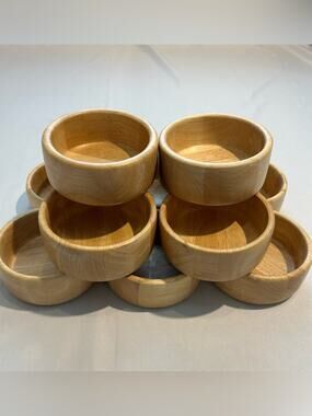 Dolphin Genuine Beechwood 12 Bowl Set Made in Thailand